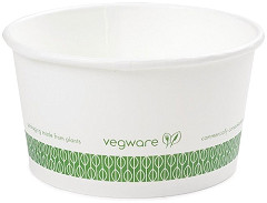  Vegware Compostable Hot Food Pots 340ml / 12oz (Pack of 500) 