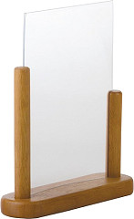  Securit Acrylic Menu Holder With Wooden Frame A5 