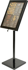  Securit LED Menu Display Case Black 