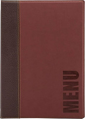  Securit Contemporary Menu Cover Bordeaux A4 