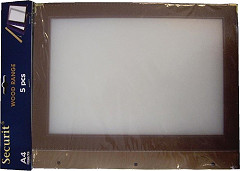  Securit Brown Edge Menu Cover Inserts (Pack of 5) 