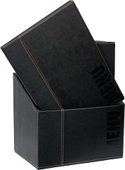  Securit Contemporary Menu Covers and Storage Box A4 Black (Pack of 20) 