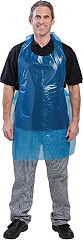  Gastronoble Disposable Polythene Bib Aprons Blue (Pack of 100) 