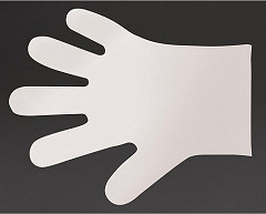  Vegware Compostable Food Prep Gloves Medium White (Pack of 2400) 