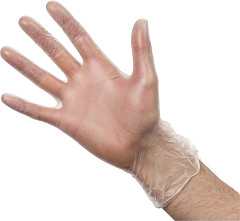 Vogue Powdered Vinyl Gloves L (Pack of 100) 