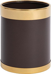  Bolero Waste Paper Bin with Gold Rim 