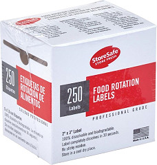  Cambro StoreSafe Food Rotation Labels Bulk 250 Sheets 6 Rolls/Blank 