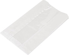  Vegware Compostable Glassine Hot Food Bags With NatureFlex Window Large (Pack of 500) 