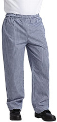  Whites Unisex Vegas Chefs Trousers Small Blue and White Check 