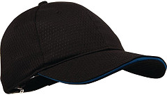  Chef Works Cool Vent Baseball Cap Black with Blue 