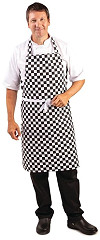  Whites Bib Apron Black and White Check 