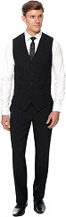  Gastronoble Men's Black Waiting Trouser Regular Leg 36" 