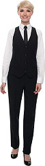  Gastronoble Ladies Black Waiting Trouser Size 20 