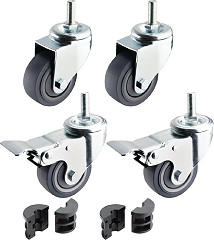  Vogue Castors for Stainless Steel Tables (Pack of 4) 