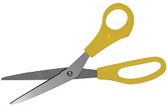  Hygiplas Yellow Colour Coded Scissors 