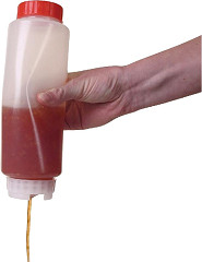  FIFO White Squeeze Sauce Bottle 16oz 
