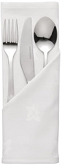  Mitre Luxury Luxor Cotton Napkins Ivy Leaf White 450 x 450mm (Pack of 10) 