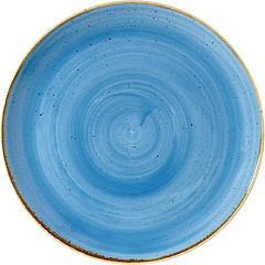  Churchill Stonecast Round Coupe Plate Cornflower Blue 260mm (Pack of 12) 