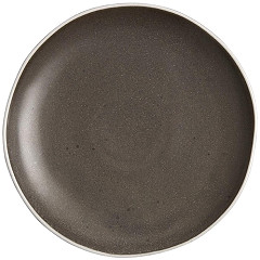  Olympia Chia Plates Charcoal 205mm (Pack of 6) 