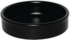  Olympia Mediterranean Stackable Dishes Black 102mm (Pack of 6) 