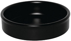  Olympia Mediterranean Stackable Dishes Black 134mm (Pack of 6) 