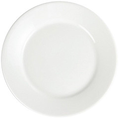  Olympia Whiteware Wide Rimmed Plates 230mm (Pack of 12) 