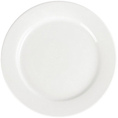  Olympia Whiteware Wide Rimmed Plates 280mm (Pack of 6) 