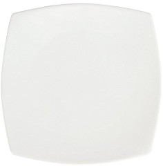  Olympia Whiteware Rounded Square Plates 240mm (Pack of 12) 