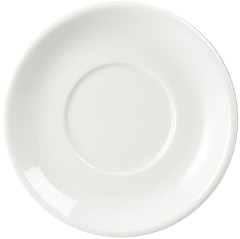  Olympia Whiteware Stacking Espresso Saucers (Pack of 12) 