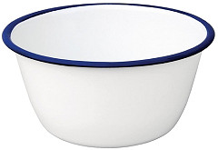  Olympia Enamel Pudding Bowls 155mm (Pack of 6) 