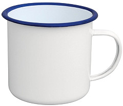  Olympia Large Enamel Soup Mug 670ml (Pack of 6) 