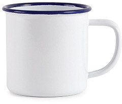  Olympia Enamel Mugs 350ml (Pack of 6) 