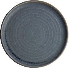  Olympia Canvas Small Rim Round Plate Blue Granite 265mm (Pack of 6) 