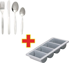 Olympia Kelso Cutlery and Tray Combo Deal Pack of 240 