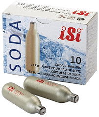  Gastronoble ISI Soda Siphon CO2 Charger Bulbs (Pack of 10) 