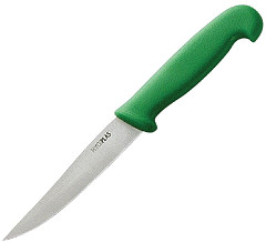  Hygiplas Serrated Vegetable Knife Green 10cm 