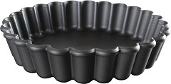 Matfer Bourgeat Exoglass Round Fluted Tartlet Mould 90mm (Pack of 12) 