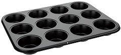  Vogue Carbon Steel Non-Stick Muffin Tray 12 Cup 