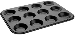  Vogue Carbon Steel Non-Stick Mini Muffin Tray 12 Cup 