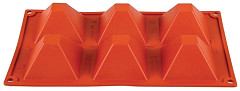  Pavoni Formaflex Silicone Pyramid Mould 6 Cup 