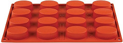  Pavoni Formaflex Silicone Oval Mould 16 Cup 