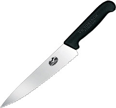  Victorinox Fibrox Serrated Carving Knife 19cm 