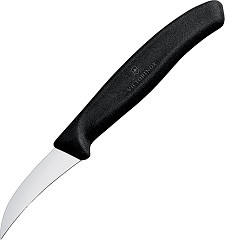  Victorinox Shaping Knife Curved Blade 8cm Black 