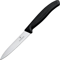  Victorinox Paring Knife Pointed Tip 10cm Black 