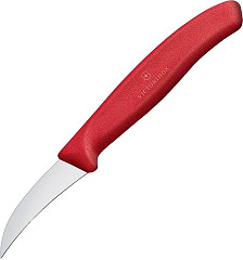  Victorinox Shaping Knife Curved Blade 8cm Red 