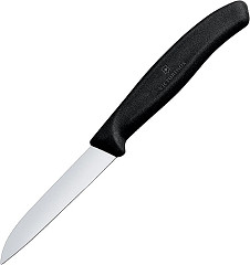  Victorinox Paring Knife, Straight Blade 8cm Black 
