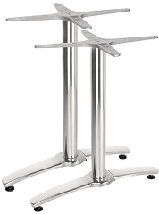  Bolero Aluminium Twin Leg Table Base (Pack of 2) 