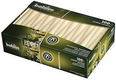  Bolsius Tapered Ivory 10inch Candles (Pack of 100) 