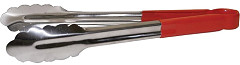  Vogue Colour Coded Red Serving Tongs 11" 