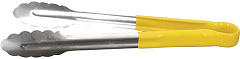  Vogue Colour Coded Yellow Serving Tongs 11" 